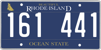 RI license plate 161441