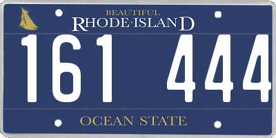 RI license plate 161444