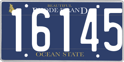 RI license plate 16145