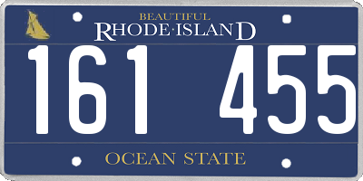 RI license plate 161455