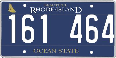 RI license plate 161464