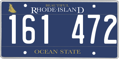 RI license plate 161472