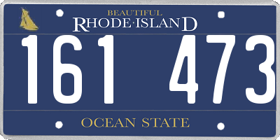 RI license plate 161473