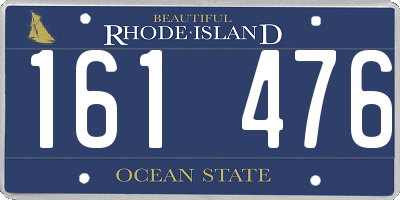 RI license plate 161476