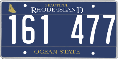 RI license plate 161477