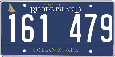 RI license plate 161479