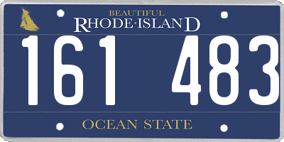 RI license plate 161483