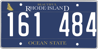 RI license plate 161484