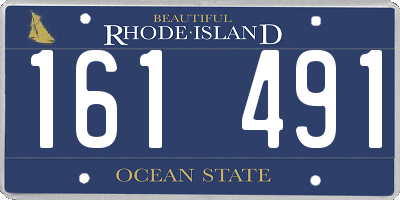 RI license plate 161491