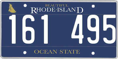 RI license plate 161495