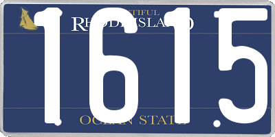 RI license plate 1615