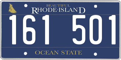 RI license plate 161501