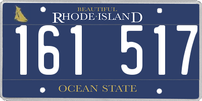 RI license plate 161517