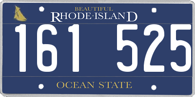 RI license plate 161525
