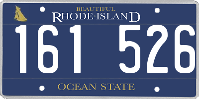 RI license plate 161526