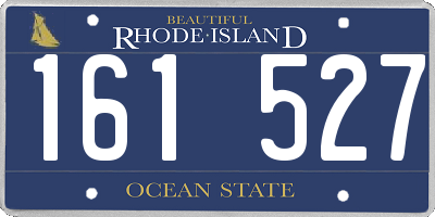 RI license plate 161527