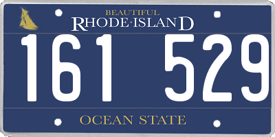 RI license plate 161529