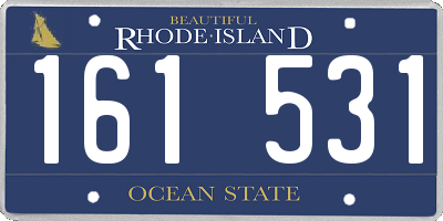 RI license plate 161531