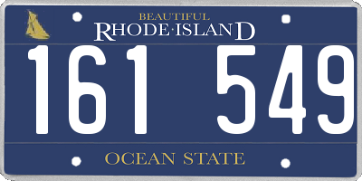 RI license plate 161549