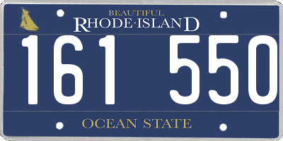 RI license plate 161550