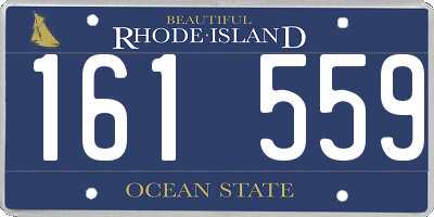 RI license plate 161559