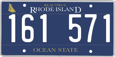 RI license plate 161571