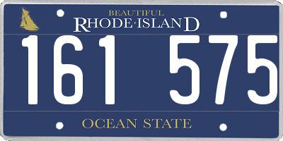 RI license plate 161575