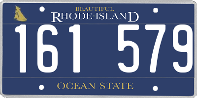 RI license plate 161579
