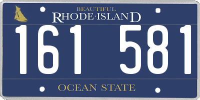 RI license plate 161581