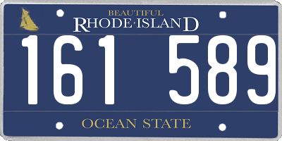 RI license plate 161589
