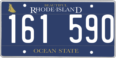 RI license plate 161590