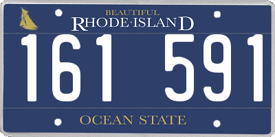 RI license plate 161591