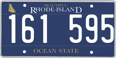 RI license plate 161595