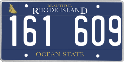 RI license plate 161609