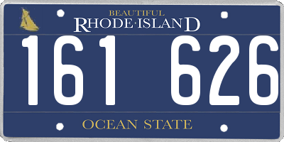 RI license plate 161626