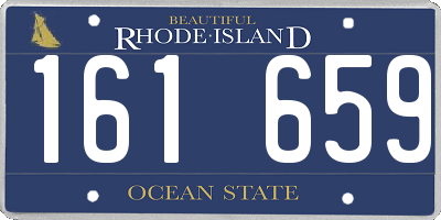 RI license plate 161659