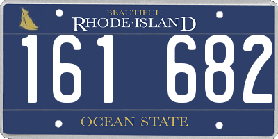 RI license plate 161682