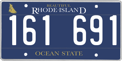 RI license plate 161691