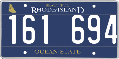 RI license plate 161694