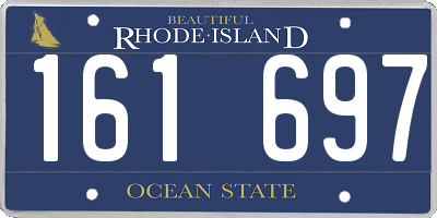 RI license plate 161697