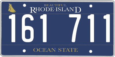RI license plate 161711