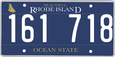 RI license plate 161718