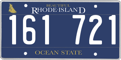RI license plate 161721