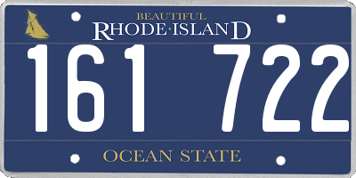 RI license plate 161722