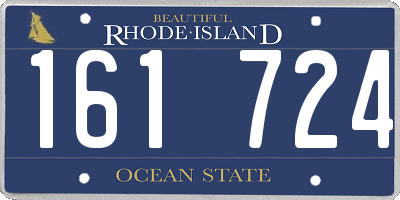 RI license plate 161724