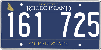 RI license plate 161725