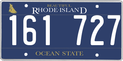 RI license plate 161727