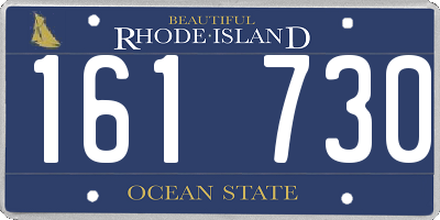 RI license plate 161730