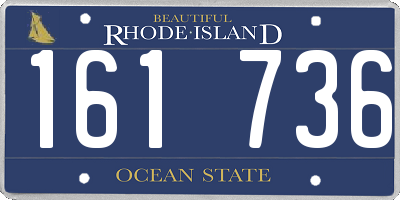 RI license plate 161736
