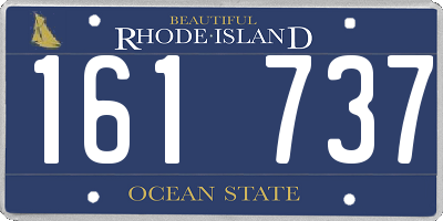 RI license plate 161737